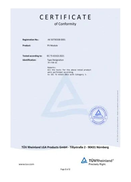 IEC TS 63163 Class 3 — Attached applications